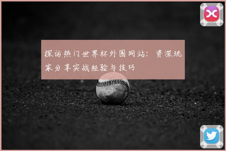 探访热门世界杯外围网站：资深玩家分享实战经验与技巧
