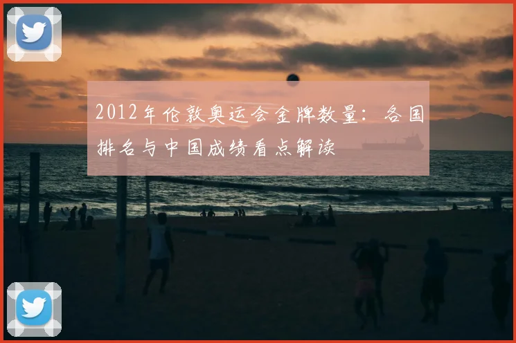 2012年伦敦奥运会金牌数量：各国排名与中国成绩看点解读